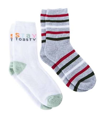 Cozy Crew Socks 2-Pairs Stay Toasty