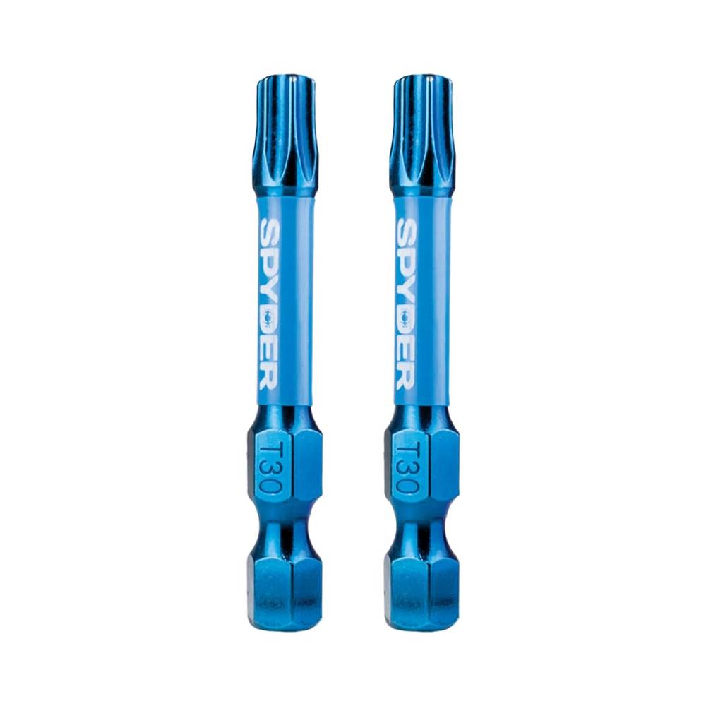 Spyder Mach-Blue T30 1/4-in x 2-in Torx Impact Driver Bit (2-Piece) | 19055