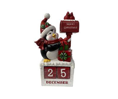 "Merry Christmas" Mailbox & Penguin Countdown Calendar Decor