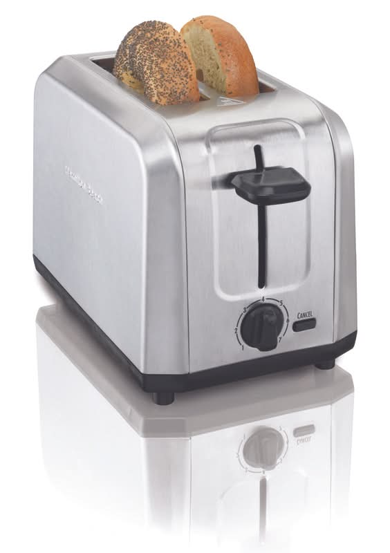 Hamilton Beach Metal Silver 2 Slot Toaster 7.48 In. H X 7.48 In. W X 11.3 In. D