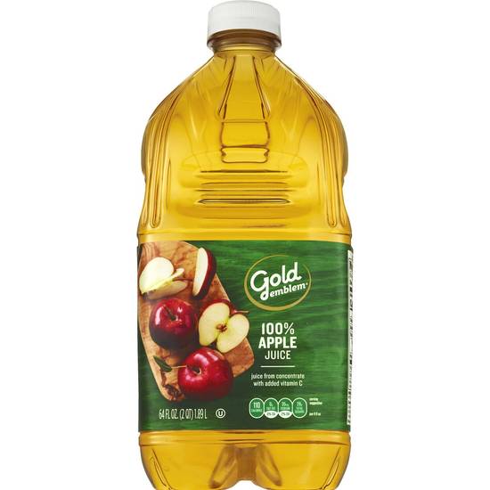 Gold Emblem 100% Apple Juice, 64 OZ