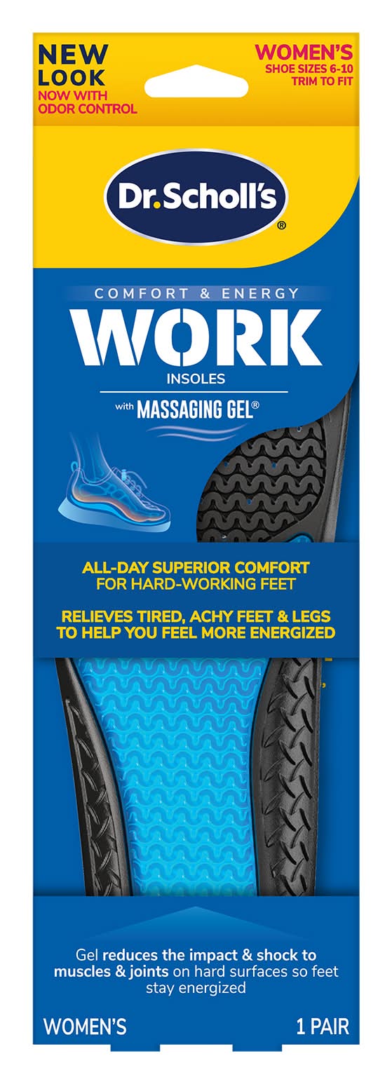 Dr. Scholl's Insoles Massaging Gel For Women's, Sizes 6-10 (4.8 oz)