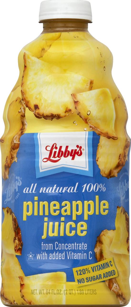 Libby's All Natural 100% Pineapple Juice (64 fl oz)