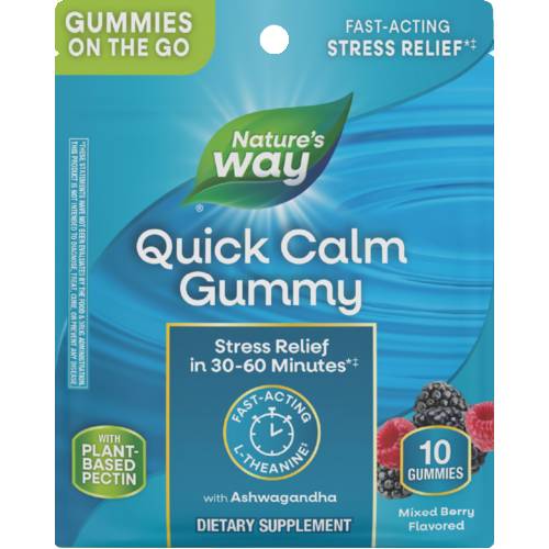 Nature's Way Mixed Berry Quick Calm Gummies