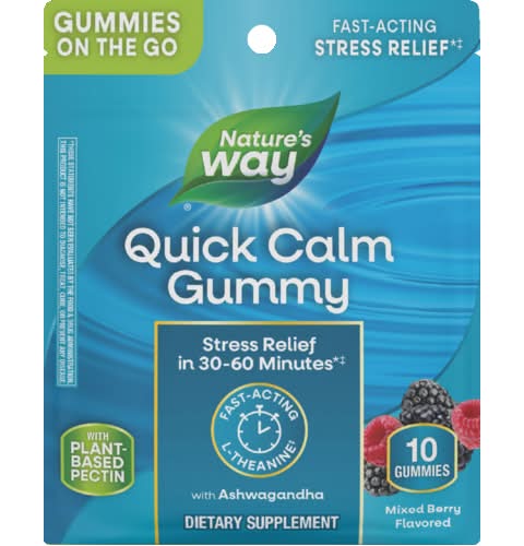 Nature's Way Mixed Berry Quick Calm Gummies