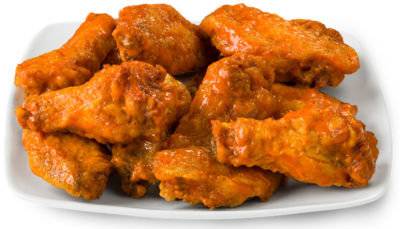 Deli Chicken Wings Bone-In Buffalo Glazed Hot - 1 Lb (Available From 10Am To 7Pm)