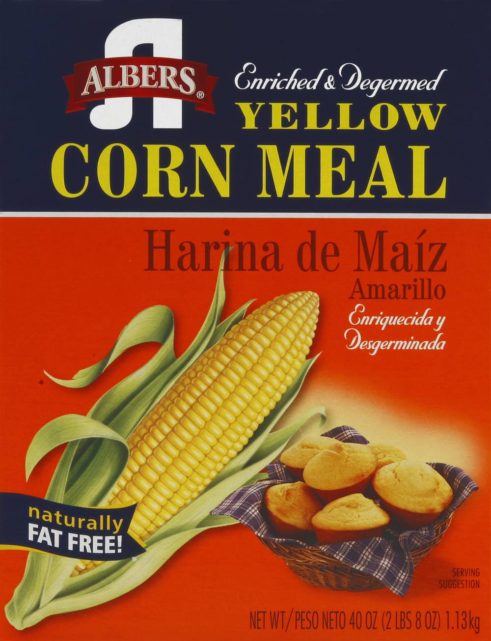 Albers Enriched & Degermed Yellow Corn Meal (2.5 lbs)