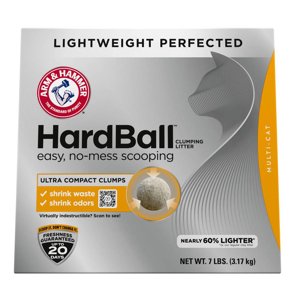 Arm & Hammer Hard Ball Multi-Cat Clumping Litter (7 lbs)