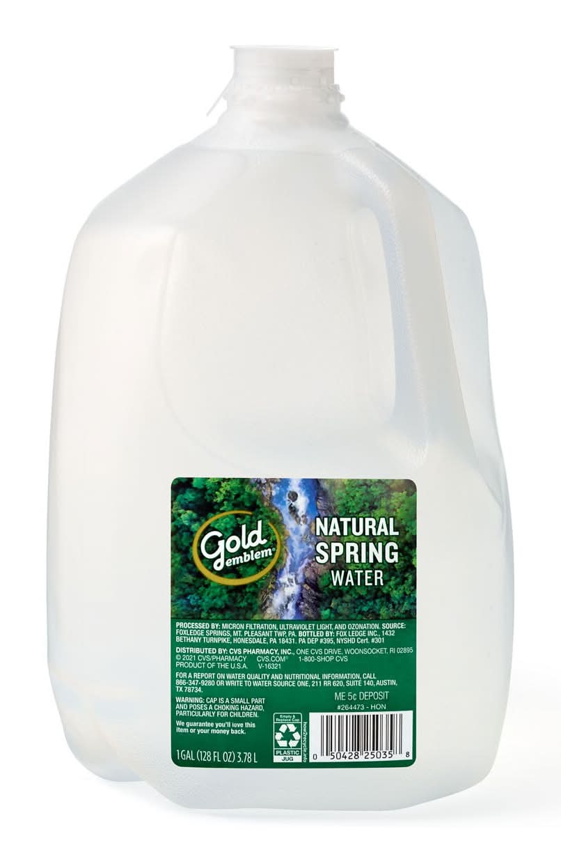Gold Emblem Natural Spring Water (128 fl oz)