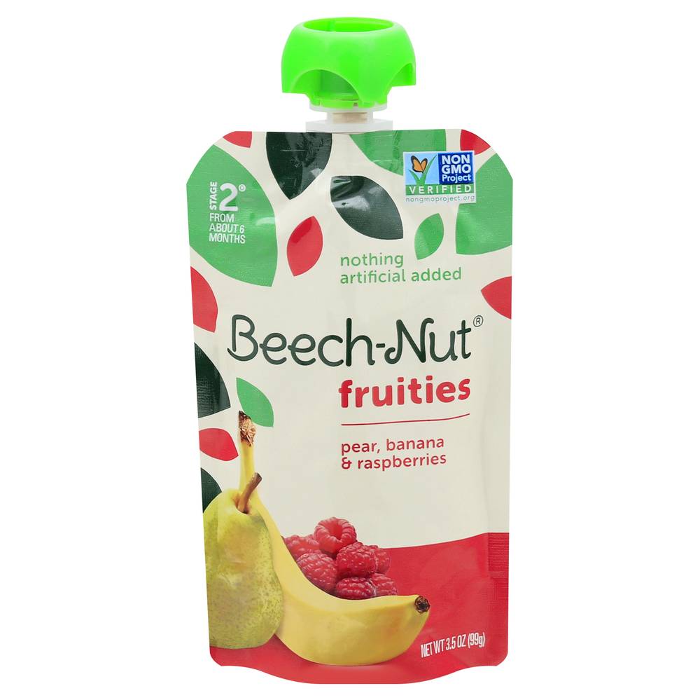 Beech-Nut Fruities Pear Banana & Raspberries Stage 2 (from about 6 months) (3.5 oz)