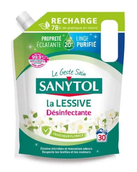 Sanytol - Recharge lessive désinfectante fraicheur florale (1,5L)