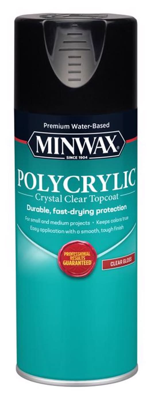 Minwax Polycrylic Gloss Crystal Clear Water-Based Polyurethane 11.5 Oz