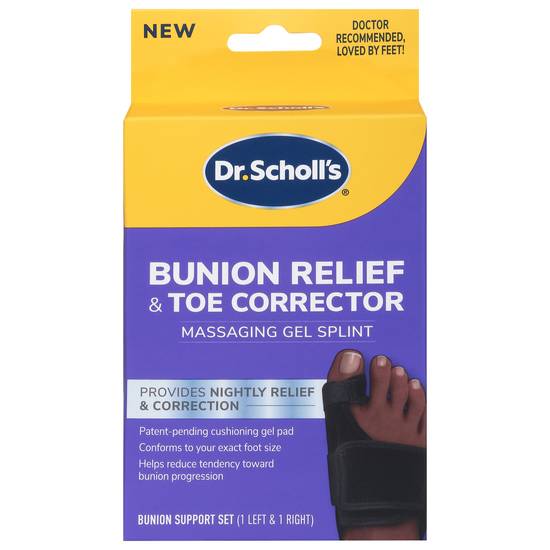 Dr. Scholl's Massaging Gel Splint Bunion Relief & Toe Corrector