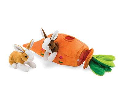 Plush Bunny Portable Play Set