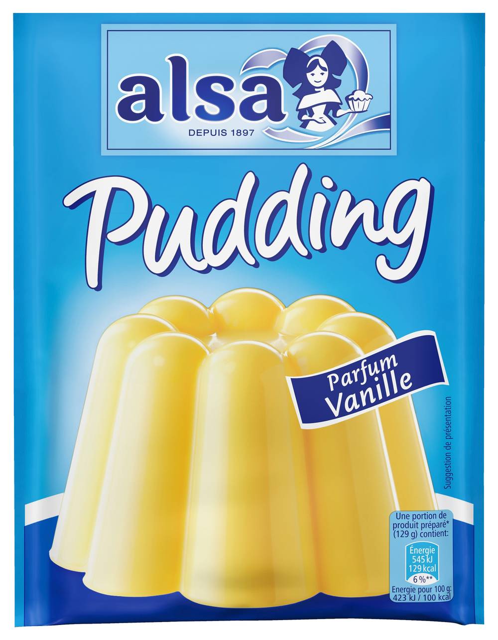 Alsa - Préparation pour pudding parfum vanille (111g)