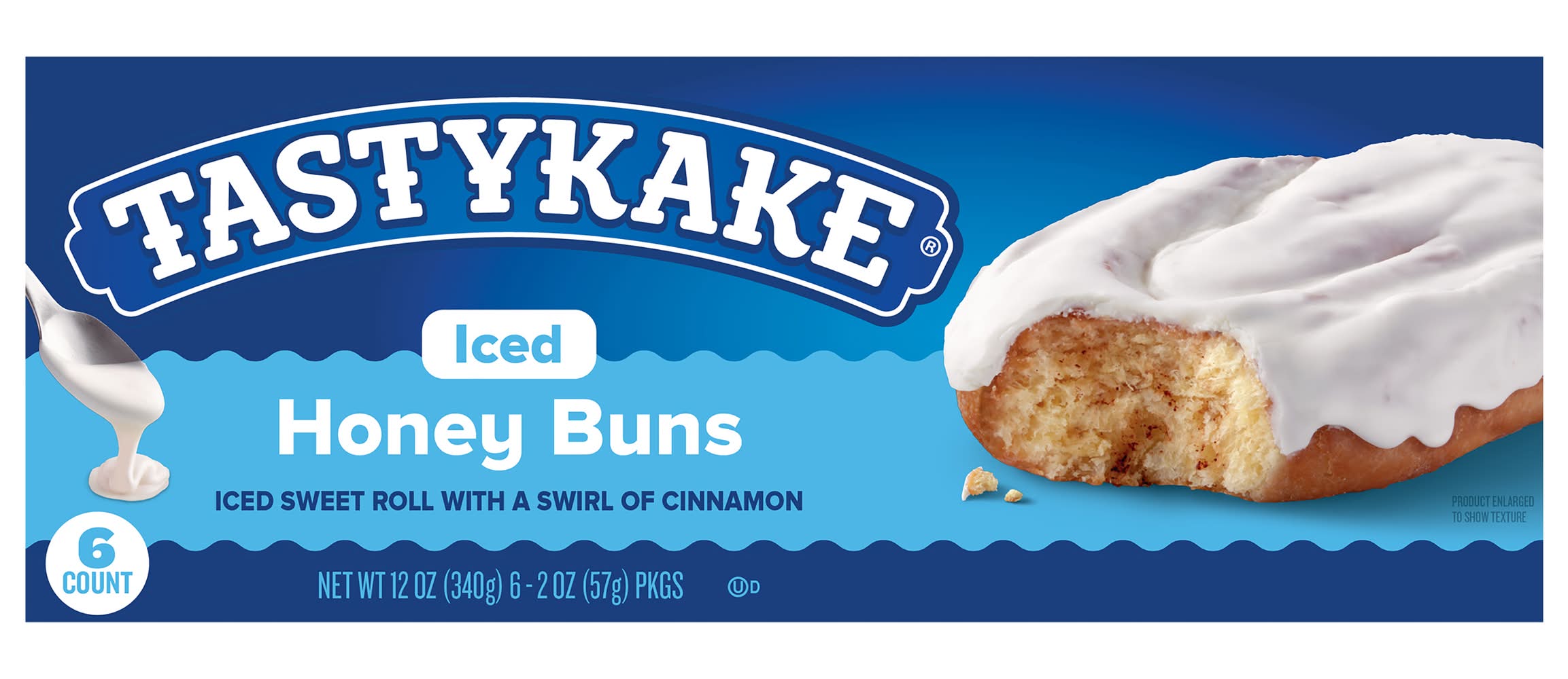 Tastykake Iced Buns, Honey (12 oz, 6 ct)
