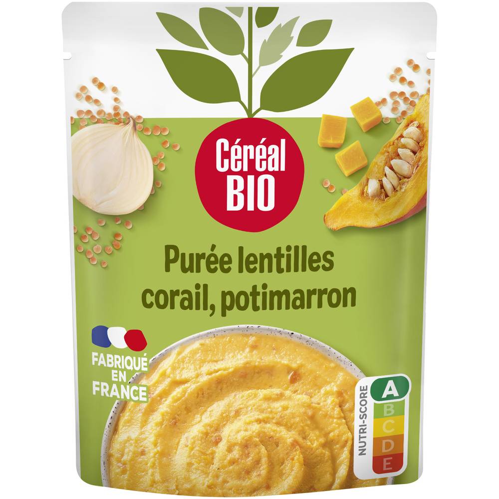 Céréal Bio - Purée de lentilles corail et potimarron