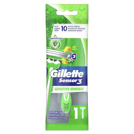 Gillette Sensor3 Sensitive Men's Disposable Razor