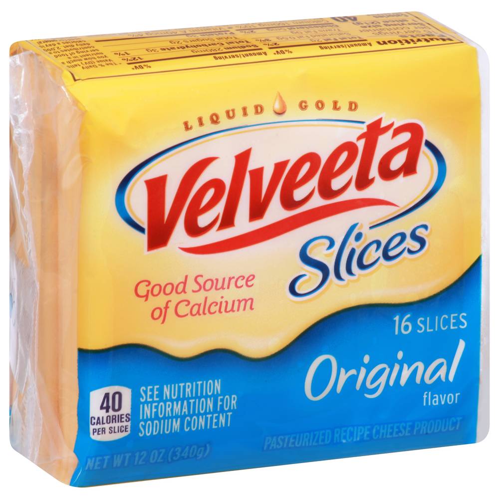 Velveeta Original Flavor Cheese Slice (12 oz, 16 ct)