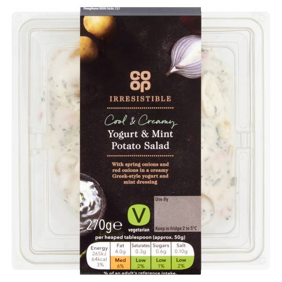 Co-Op Irresistible Yogurt & Mint Potato Salad (270g)