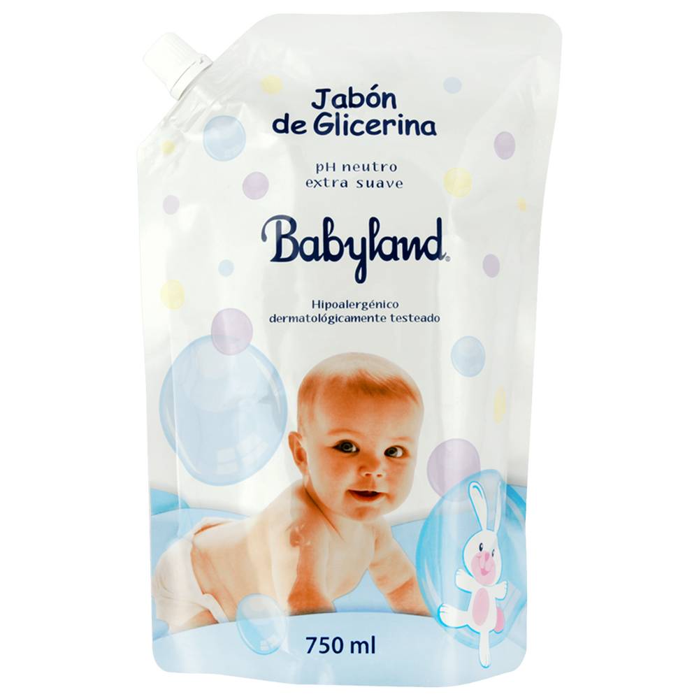 Babyland jabón de glicerina para bebé (750ml)