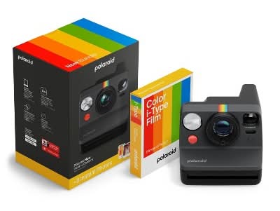 Polaroid Now Gen 3 Instant Camera + Color Film Bundle, Black
