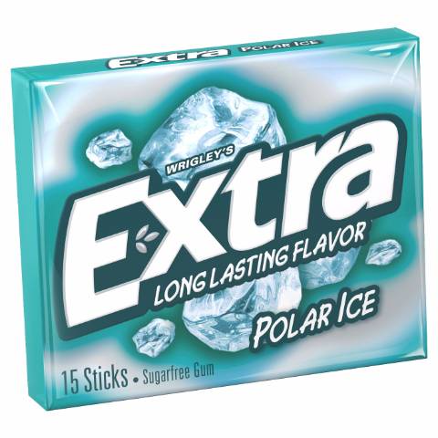 Extra Polar Ice Sugarfree Chewing Gum (15x 1oz counts)