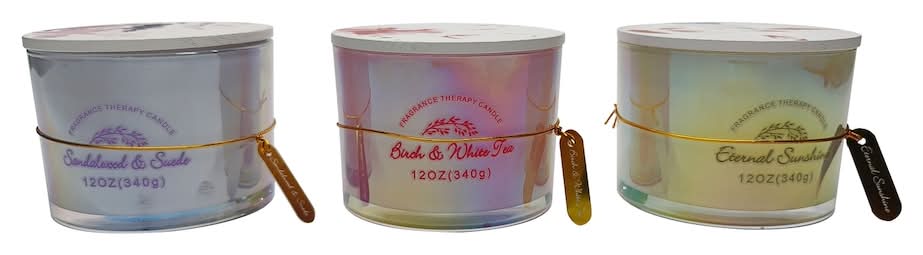 Scented Candle In Glass Jar With Wooden Lid, Assorted Scents And Colors, 1-ct.