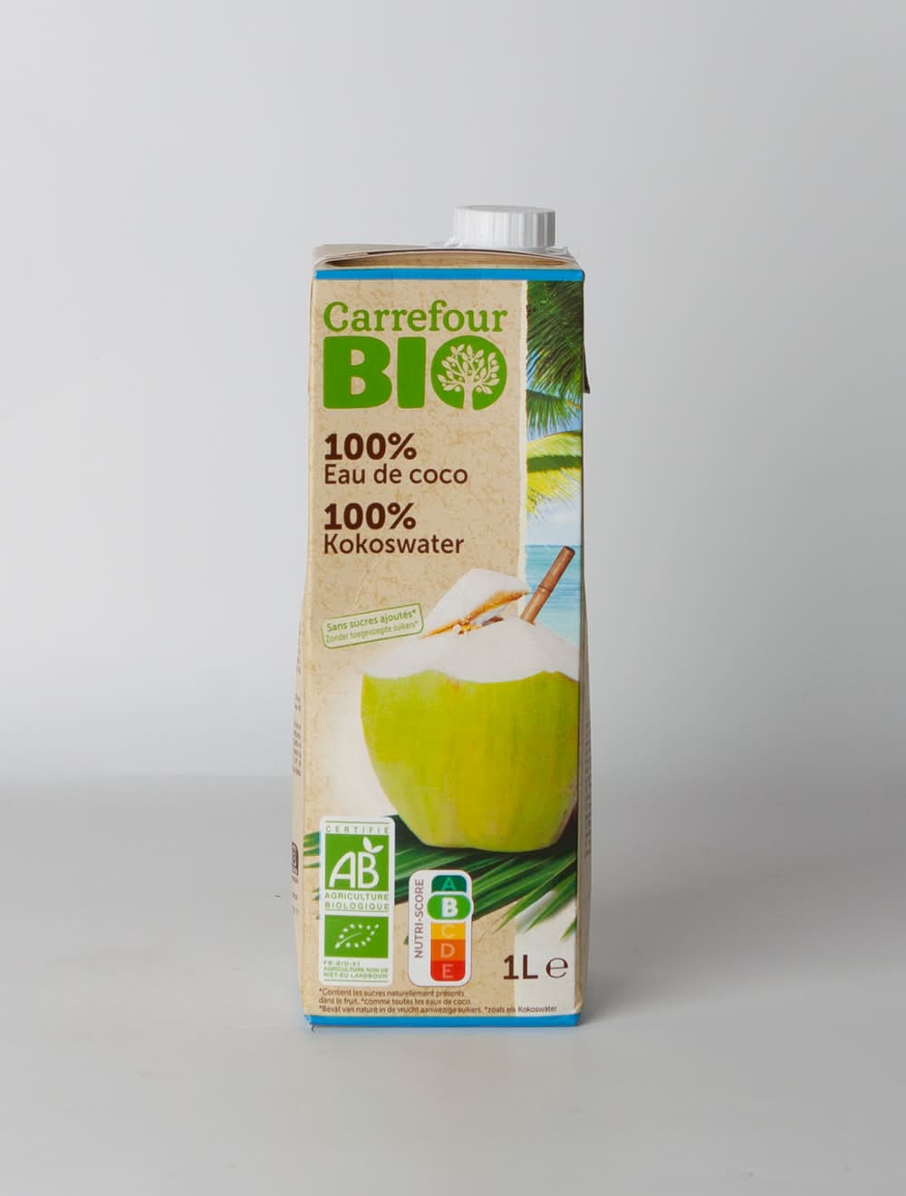 Carrefour Bio - Eau de coco 100% (1L)