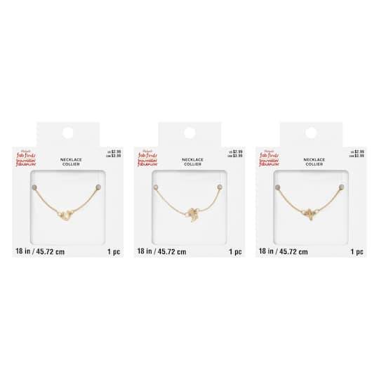 Assorted Gold Western Icon Necklace, 1Pc. By Fab Finds