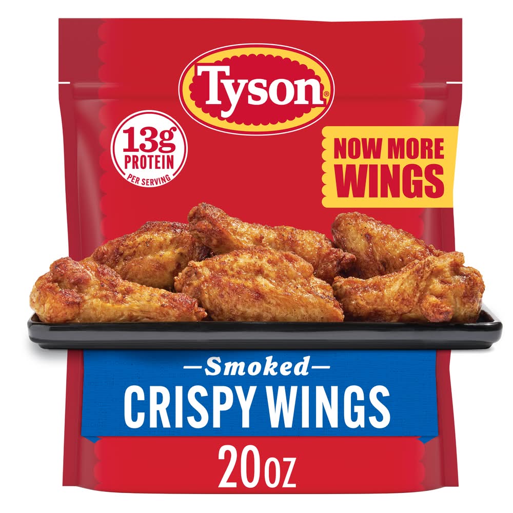 Tyson Fully Cooked Crispy Chicken Wings, Smoked (20 oz)