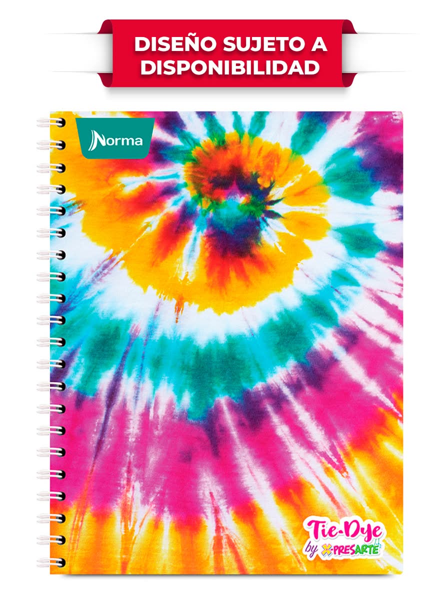Norma · Cuaderno profesional tie-dye cuadro grande