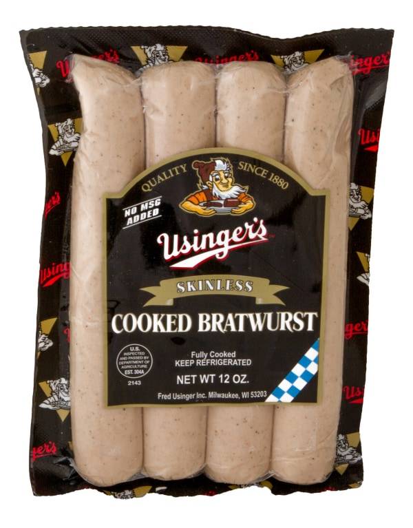 Usinger's Precooked Skinless Bratwurst, 12 oz