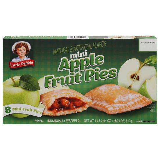 Little Debbie Natural and Artifical Flavor Mini Apple Fruit Pies (8 ct)