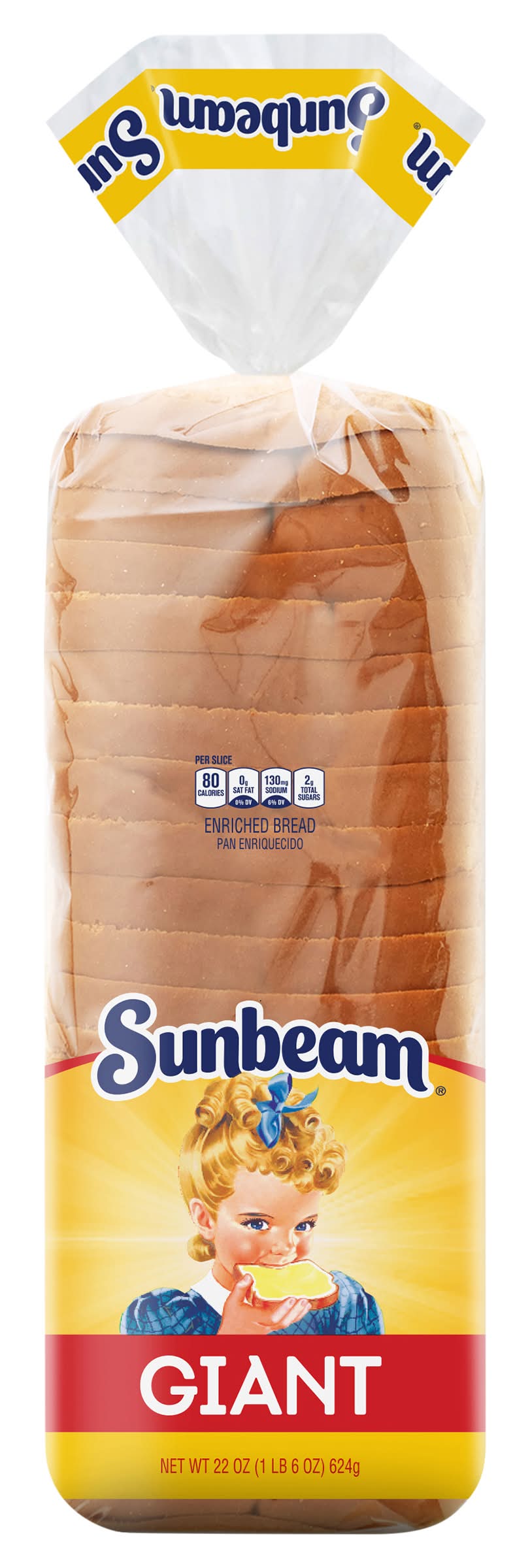 Sunbeam Enriched Giant White Bread (22 oz)
