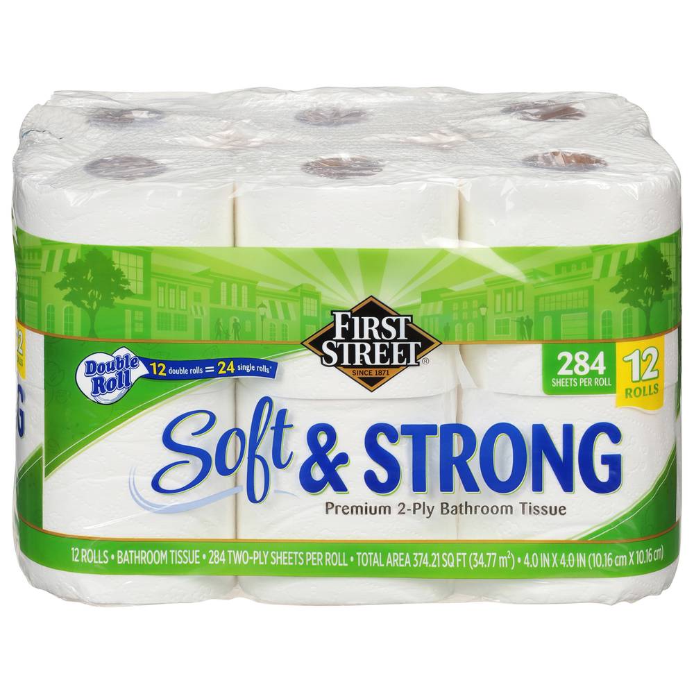 First Street Soft Strong Bathroom Tissue, 4.0x4.0 in (284 ct)
