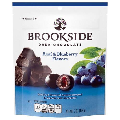 Brookside Dark Chocolate Acai & Blueberry Flavors - 7.0 oz
