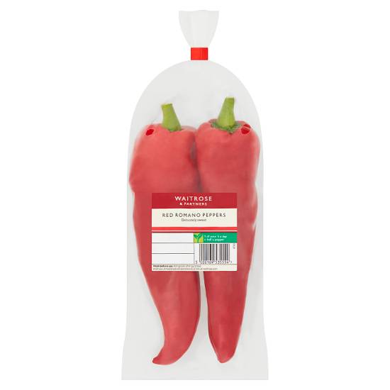 Waitrose Red Romano Peppers
