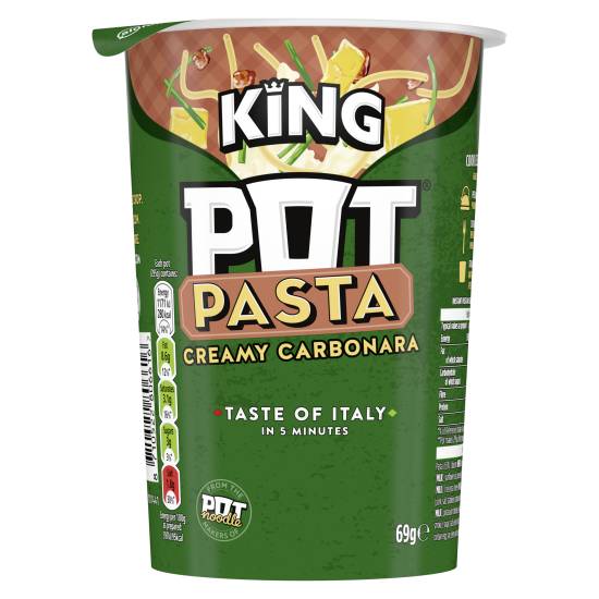 Pot Pasta King Instant Hot Snack Creamy Carbonara