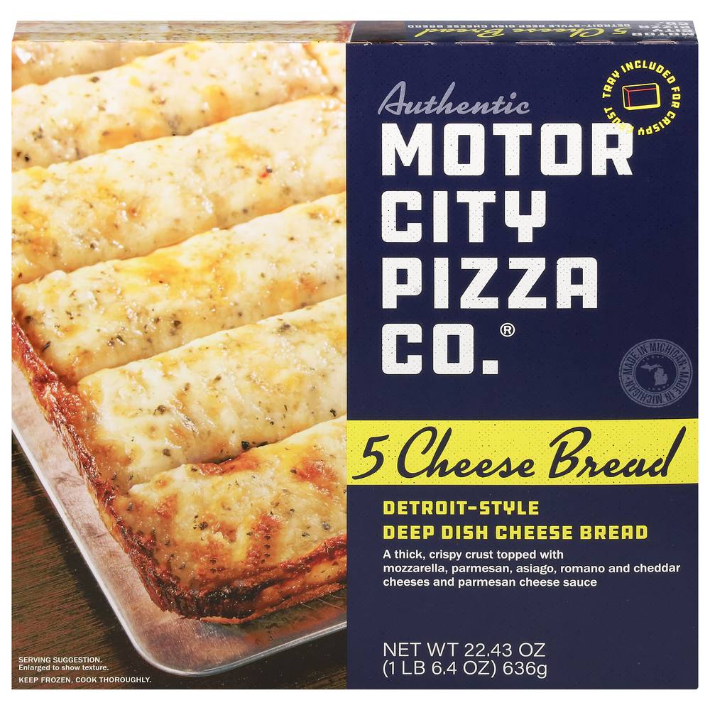 Motor City Pizza Co. Detroit Style Deep Dish 5 Cheese Bread (1.41 lbs)