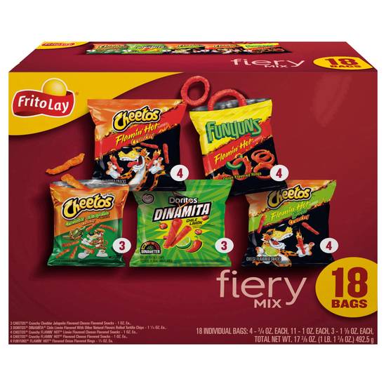 Frito-Lay Fiery Mix Variety pack