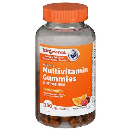 Walgreens Assorted Natural Fruit Women's Multivitamin Gummies (150 ct)