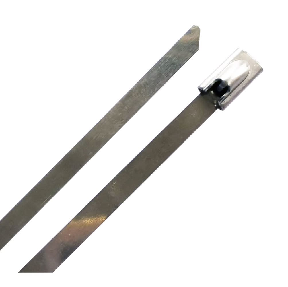 Steel Grip 11 In. L Silver Cable Tie 10 Pk