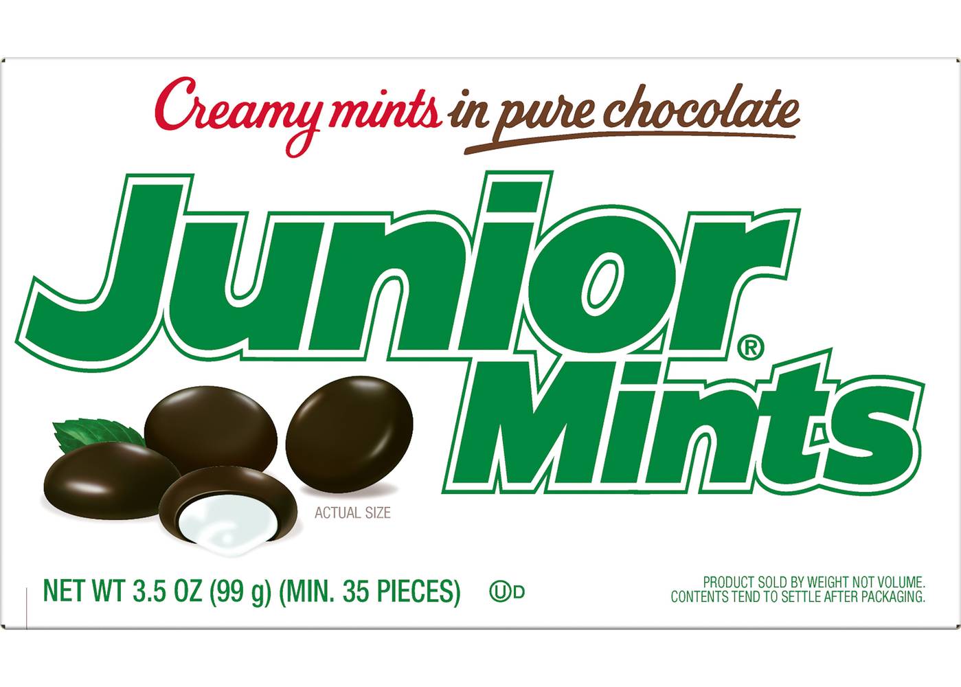 Junior Mints Candy Theater Box, Mint-Chocolate (3.5 oz)
