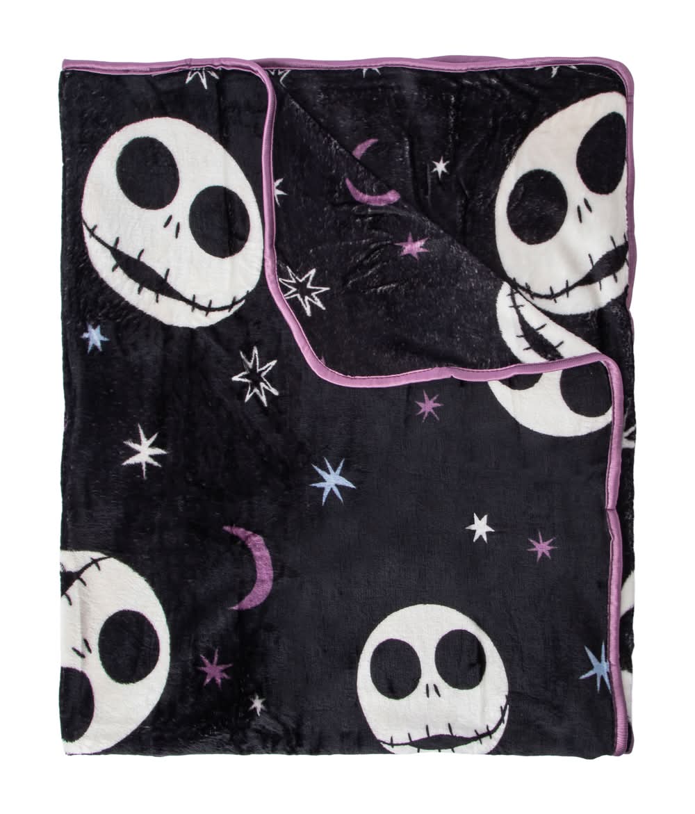 Disney Tim Burton's The Nightmare Before Christmas Travel Blanket 40inx50in Nightmare Before Christmas