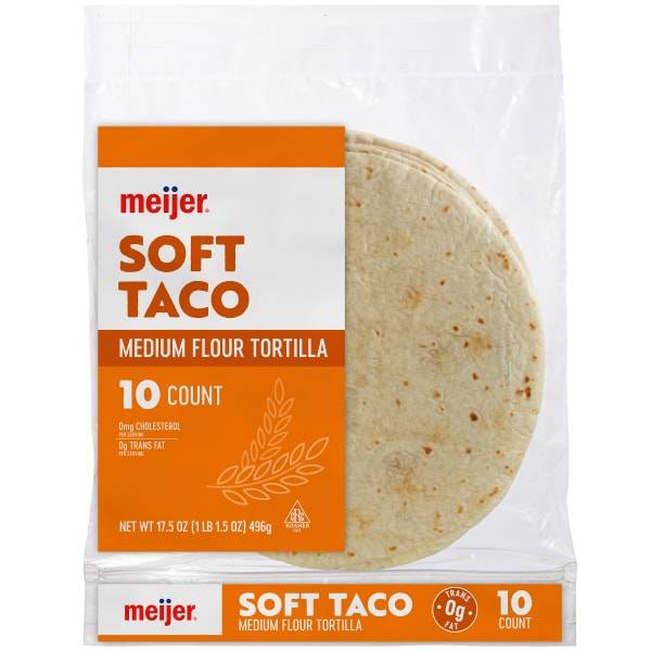Meijer Flour Soft Taco Tortillas (10 ct)