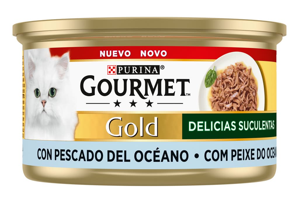 Purina Gourmet - Comida Húmida para Gato DelÃcias Suculentas Peixe, 85g