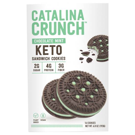Order Catalina Crunch Chocolate Mint Sandwich Cookie 6.8oz food online from Everyday Needs by Gopuff store, Ladera Ranch on bringmethat.com