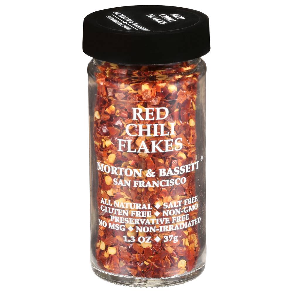 Morton & Bassett All Natural Red Chili Flakes Gluten & Salt Free (1.3 oz)