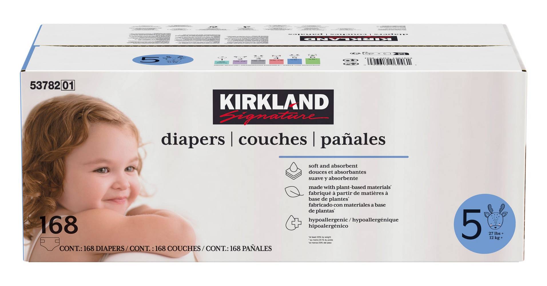 Kirkland Signature – Couches ,Taille 5 / Kirkland Signature Diapers Size 5
